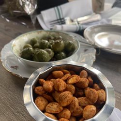 House Marinated Olives; Marcona Almonds