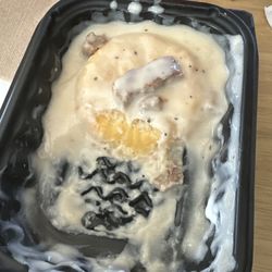 Wendy's - Sausage Gravy & Biscuit. So good I ate half before taking a picture.
