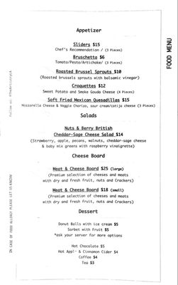 Menu photo 3 The Artistry Wine Lounge  San Pedro, CA