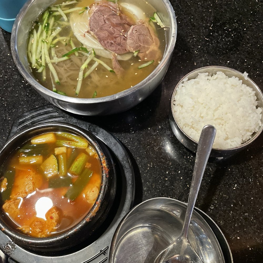 Jong Ga House - Cold Buckwheat Noodle Lunch - Korean Near Me - Oakland, California Jong Ga House - Cold Buckwheat Noodle Lunch - Korean Near Me - Oakland, California