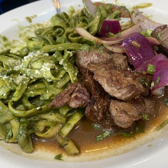 Ceviche 19 - Pasta with lomo Saltado!! This was amazing !!! - Peruvian Near Me - Anaheim, California