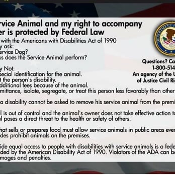 Holiday Inn The Lodge at Big Bear Lake - ADA regulations in regards to service dogs & establishments. - Big Bear, CA