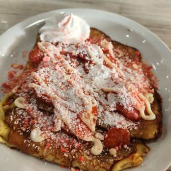 Loaded Cafe - Strawberry Crepe - Breakfast & Brunch Near Me - Gardena, California Loaded Cafe - Strawberry Crepe - Breakfast & Brunch Near Me - Gardena, California