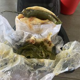 Green chili and cheese