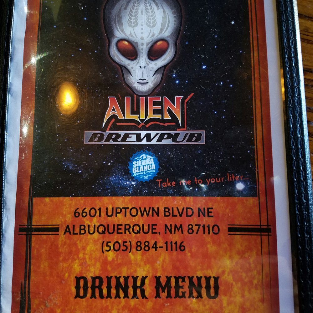 Alien Brew Pub - Love the, take me to your liter tag line. - Burgers Near Me - Albuquerque, New Mexico Alien Brew Pub - Love the, take me to your liter tag line. - Burgers Near Me - Albuquerque, New Mexico