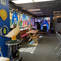 Black Oak Brewery - Stained glass look on windows.