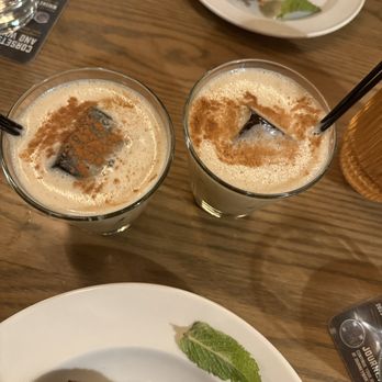 Union Hall - Journeyman - Ice coffee with egg nog. Yum! - New American Near Me - Valparaiso, Indiana