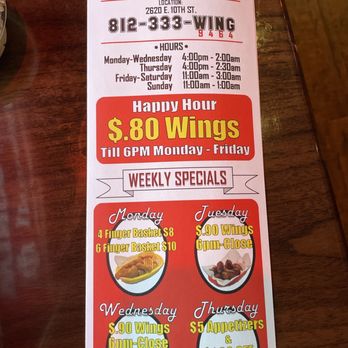 WingsXtreme U - Menu - Chicken Wings Near Me - Bloomington, Indiana