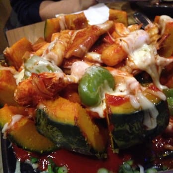 HanaMichi - Kabocha filled with Korean noodles, cheese, and seafood - Japanese Near Me - New York, New York HanaMichi - Kabocha filled with Korean noodles, cheese, and seafood - Japanese Near Me - New York, New York