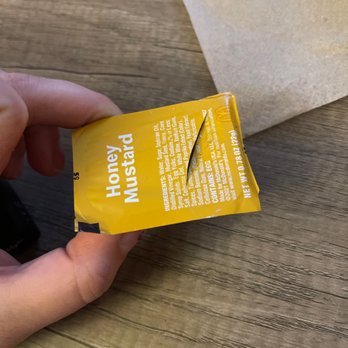 McDonald's - Sauce packet sliced open before using ...... - Fast Food Near Me - Ballston Spa, New York McDonald's - Sauce packet sliced open before using ...... - Fast Food Near Me - Ballston Spa, New York