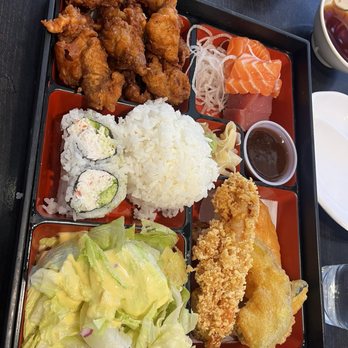 Sushi Arashi - Lunch bento with karaage, tempura and sashimi - Sushi Bars Near Me - San Jose, California Sushi Arashi - Lunch bento with karaage, tempura and sashimi - Sushi Bars Near Me - San Jose, California
