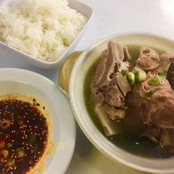 Yummy Chongqing - Big bone soup rice combo.