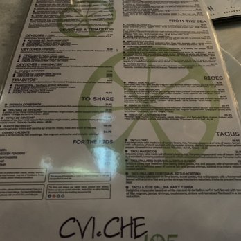 CVI.CHE 105 - menu - Peruvian Near Me - Miami, Florida