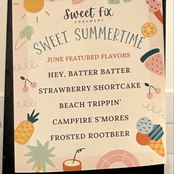 Sweet Fix Creamery - New Summertime Flavors - Desserts Near Me - Bakersfield, California Sweet Fix Creamery - New Summertime Flavors - Desserts Near Me - Bakersfield, California