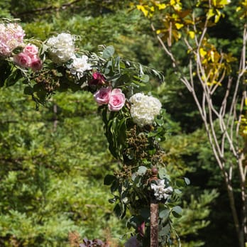 Maria Philbin Floral Design - Part of the arch. Love that she included blackberries into it. - Florists Near Me Maria Philbin Floral Design - Part of the arch. Love that she included blackberries into it. - Florists Near Me