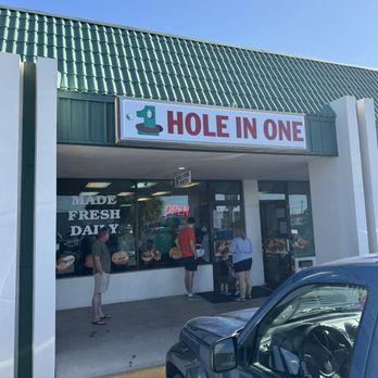 Hole in One Donuts - Time to eat the donuts. Line is out the door! - Donuts Near Me - Lakeland, Florida Hole in One Donuts - Time to eat the donuts. Line is out the door! - Donuts Near Me - Lakeland, Florida