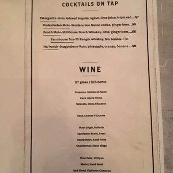 FM Kitchen & Bar - The menu - wine - Bars Near Me - Houston, Texas FM Kitchen & Bar - The menu - wine - Bars Near Me - Houston, Texas