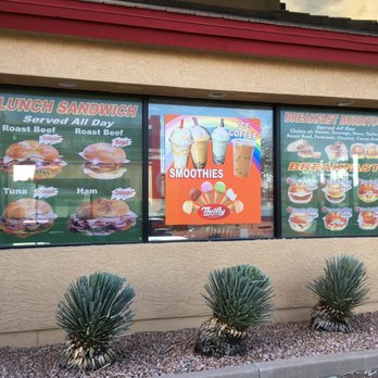Rainbow Donuts - North side of business. This way to the drive through. - Donuts Near Me - Fountain Hills, Arizona