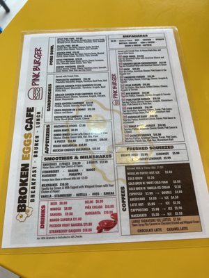 Menu photo 2 Pink Cafe Miami Beach Miami, FL Menu photo 2 Pink Cafe Miami Beach Miami, FL