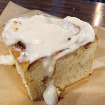 Butter Sugar Flour - Yummy HUGE cinnamon roll!! - Bakeries Near Me - Trafalgar, Indiana