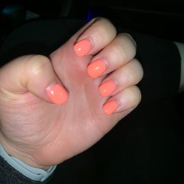 Gel acrylics after 1 week.