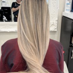 Hair By Judy Lee - Balayage color ash blonde
