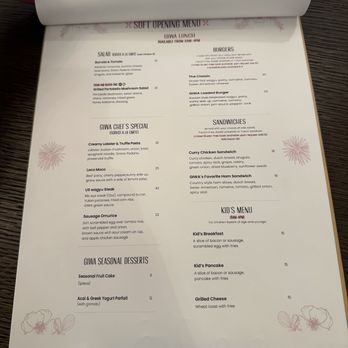 GIWA - Menu May 2025 - Breakfast & Brunch Near Me - Santa Clara, California