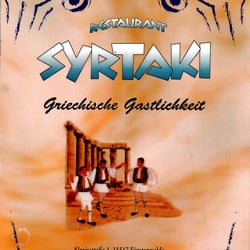 Syrtaki - Deckblatt der Speisekarte