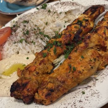 Aladdin Cafe - I don't remember what this chicken plate was called but it was FIRE - Mediterranean Near Me - San Diego, California