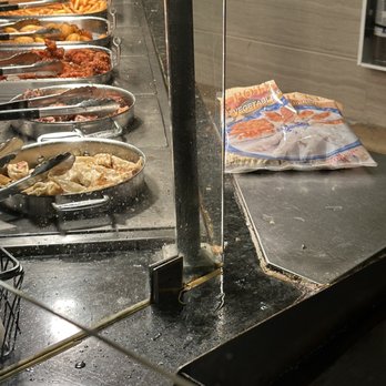 Vegas Seafood Buffet - Bag of frozen potstickers. I suspect not much here is actually made here. - Buffets Near Me - Glendale, California Vegas Seafood Buffet - Bag of frozen potstickers. I suspect not much here is actually made here. - Buffets Near Me - Glendale, California