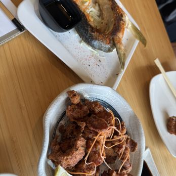 Live Sushi Bar - Hamachi Kama and Chicken Karaage - Sushi Bars Near Me - San Francisco, California