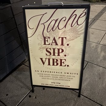 Kache - Outdoor signage - Bars Near Me - Washington, DC, District of Columbia Kache - Outdoor signage - Bars Near Me - Washington, DC, District of Columbia