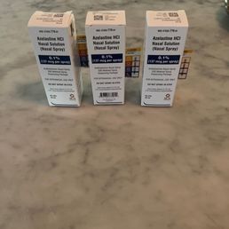 three boxes of the same product