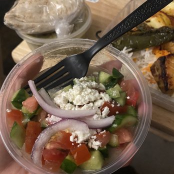 Sidewalk Grill - Greek salad - Mediterranean Near Me - Los Angeles, California