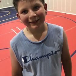 Exhausted and sweaty after a good, hard practice