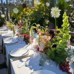 Lovely table arrangements