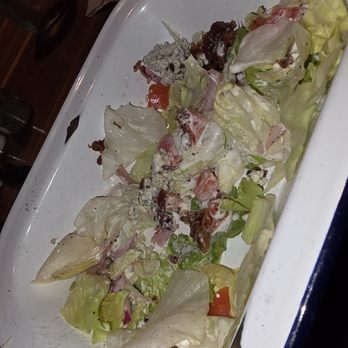 Lazy Dog Restaurant & Bar - Whats left of my yummy added side wedge salad - New American Near Me - Irvine, California