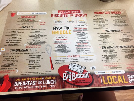 Menu photo 8 The Big Biscuit Mission, KS