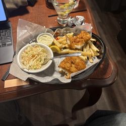 West 94th St Pub - Fish and chips and a martini (Wednesday drink special)