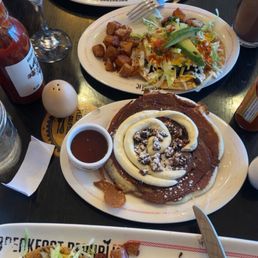 Breakfast Tostadas, Cinnamon Roll Pancakes,