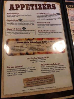 Menu photo 1 River Falls Restaurant Woonsocket, RI