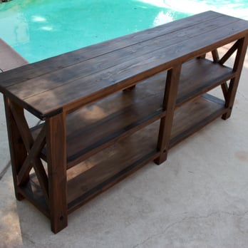 Ganahl Lumber - This is a DIY project I made for a wedding gift. They're using it as a TV console/decorative shelves for pictures etc... - Building Supplies Near Me - Northridge, California