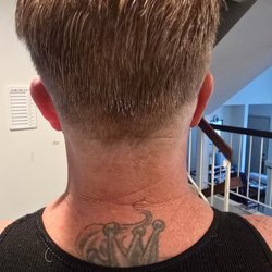 Circle City Barbers - Look how crooked this fade is.