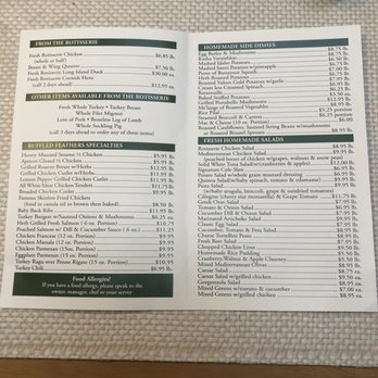 Ruffled Feathers - Takeout menu - Meat Shops Near Me - Scarsdale, New York Ruffled Feathers - Takeout menu - Meat Shops Near Me - Scarsdale, New York