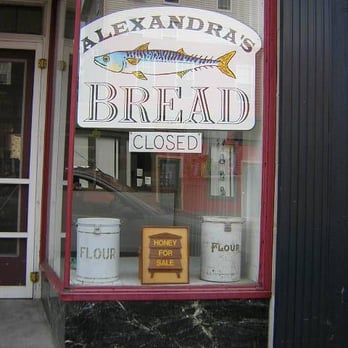 Alexandra's Bread - a sign in the window - Bakeries Near Me - Gloucester, Massachusetts