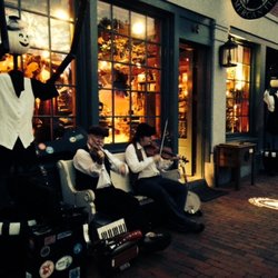 Pickwick's Mercantile - A warm October night in front of the Mercantile