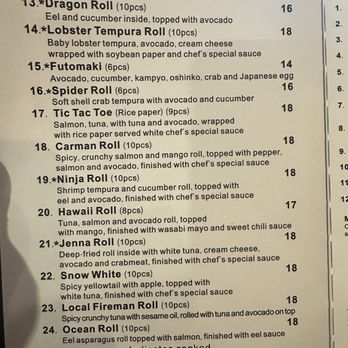 Akanomi - Menu - Sushi Bars Near Me - Altamont, New York
