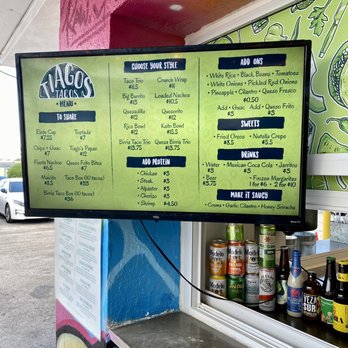 Tiagos Tacos - Menu - Food Trucks Near Me - Hialeah, Florida