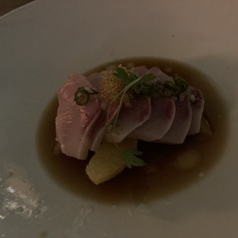 Uchi Austin - Hama Chili- I loved how each bite had a mandarin orange to cool the Thai chili. - Sushi Bars Near Me - Austin, Texas Uchi Austin - Hama Chili- I loved how each bite had a mandarin orange to cool the Thai chili. - Sushi Bars Near Me - Austin, Texas