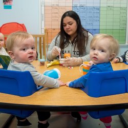 Ladybug & Friends Daycare and Preschool - Lunch time in our infant room.